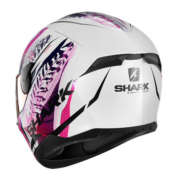 SHARK Helm D-Skwal 2 Shigan weiß pink schwarz mit Sonnenblende