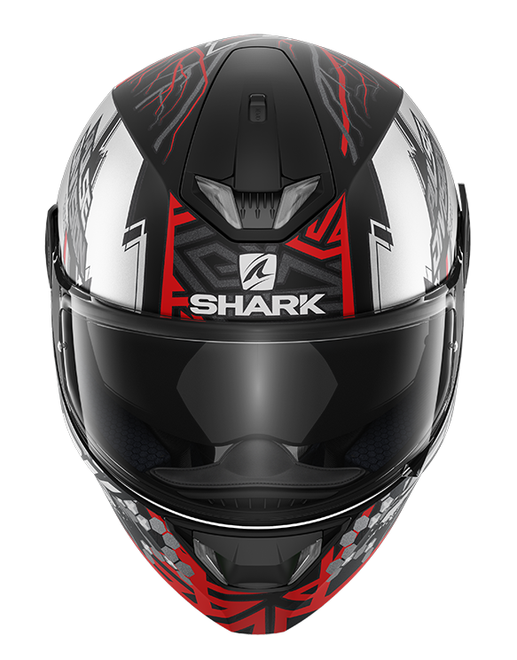 SHARK Helm Skwal 2 Noxxys matt schwarz rot weiß - UVP 294,95 €