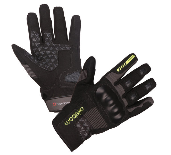 MODEKA Handschuhe Fuego schwarz/grau/gelb UVP 39,90 Euro