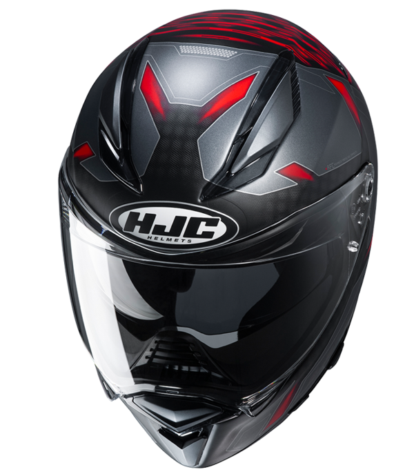 HJC Helm F70 Dever rot / schwarz matt mit Sonnenblende UVP 329,90€