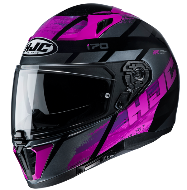 HJC Helm I70 Reden schwarz violett mit Sonnenblende UVP 249,90€
